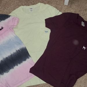 3 PINK T Shirts